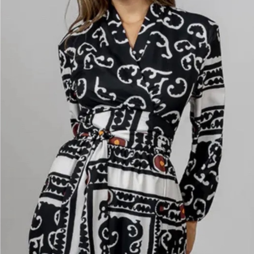 Zara print pareo dress. NWT. Size